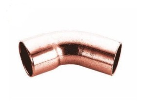 ŁUK MIEDZIANY 45° 22MM WZ  