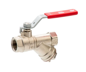 ZAWÓR KULOWY Z FILTREM skośnym 1" SENA