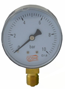 Manometr 63 1/4 2.5 bar dół  