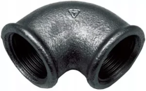 Kolanko czarne 90' 1/2 WW