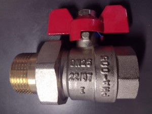 ZAWÓR KULOWY ŚRUBUNKOWY 5/4 PN30 MOTYL  