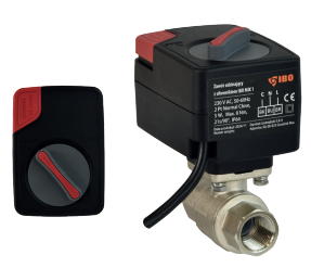 IBO MIX 1. DN.20 230v NC. Zawór odcinający z siłownikiem   