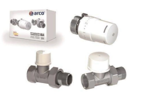 ZESTAW ARCO TERMOST.PROSTY DO GRZEJ.BOCZNYCH / ZAWÓR TERMOST+GŁOWICA CIECZ+ZAWÓR POWROTNY (1)